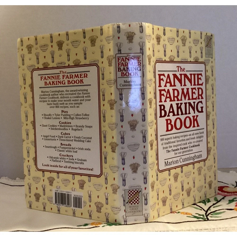 1st Edition Fannie‎ Farmer Baking Book 1984 hardcover dust jacket M Cunningham